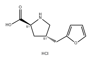 (2S,4S)-4-(furan-2-ylmethyl)pyrrolidine-2-carboxylicacid  HCl,2216746-99-3,结构式