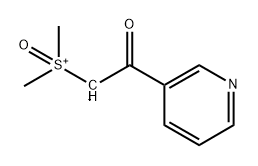 Dimethylsulfoxonium-3-(pyridoyl)methylide Struktur