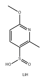 lithium(1+) ion 6-methoxy-2-methylpyridine-3-sulfinate 结构式