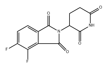 2-(2,6-二氧哌啶-3-基)-4,5-二氟吲哚-1,3-二酮, 2222115-19-5, 结构式