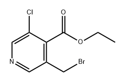 ethyl 3-(bromomethyl)-5-chloroisonicotinate Struktur