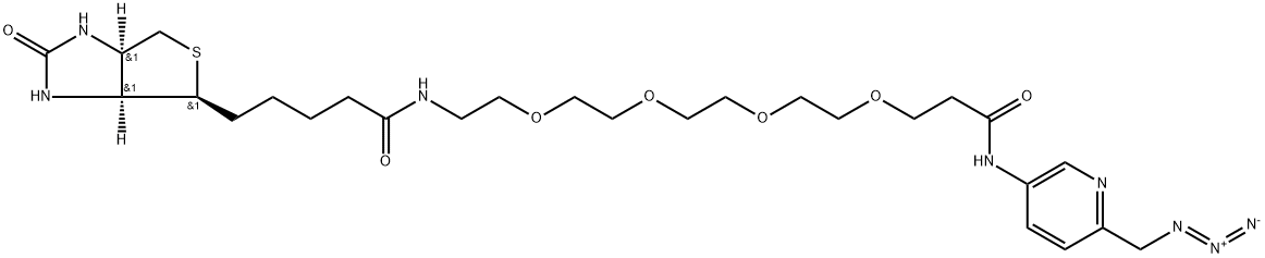 Biotin-PEG4- Picolyl Azide Struktur