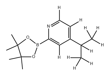 4-[(iso-Propyl)pyridine-d10]-2-boronic acid pinacol ester Structure