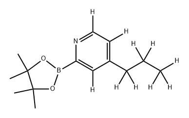 4-[(n-Propyl)pyridine-d10]-2-boronic acid pinacol ester 结构式