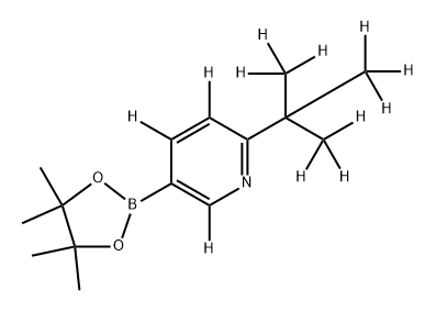 2-[(tert-Butyl)pyridine-d12]-5-boronic acid pinacol ester Structure