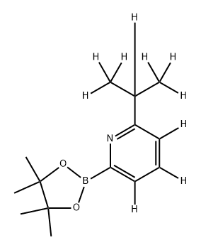 6-[(iso-Propyl)pyridine-d10]-2-boronic acid pinacol ester Struktur