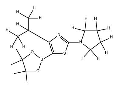 [4-(iso-Propyl)-2-pyrrolidino-d15]-thiazole-5-boronic acid pinacol ester|