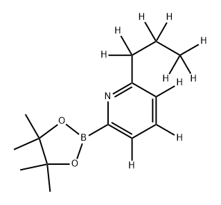 6-[(n-Propyl)pyridine-d10]-2-boronic acid pinacol ester Struktur