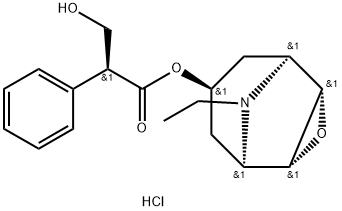 N-Ethylnorhyoscine Hydrochloride 化学構造式
