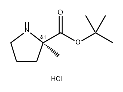 tert-butyl (R)-2-methylpyrrolidine-2-carboxylate hydrochloride Structure