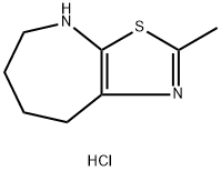 2-methyl-4h,5h,6h,7h,8h-[1,3]thiazolo[5,4-b]azepine hydrochloride 结构式