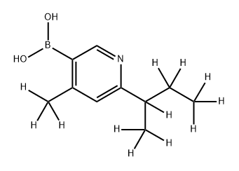 [4-Methyl-6-(sec-butyl)-d12]-pyridine-3-boronic acid Struktur