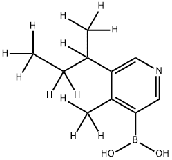 [4-Methyl-5-(sec-butyl)-d12]-pyridine-3-boronic acid Struktur
