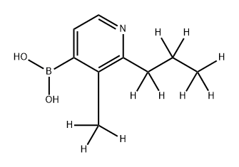 [2-(n-Propyl)-3-methyl-d10]-pyridine-4-boronic acid Struktur