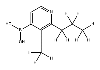 [2-(n-Propyl)-3-methyl-d10]-pyridine-4-boronic acid,2225170-70-5,结构式