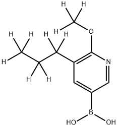 [5-(n-Propyl)-6-methoxy-d10)-pyridine-3-boronic acid Struktur