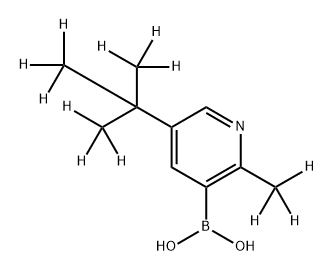 [2-Methyl-5-(tert-butyl)-d10]-pyridine-3-boronic acid Struktur