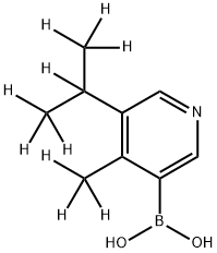 [4-Methyl-5-(iso-propyl)-d10]-pyridine-3-boronic acid Struktur