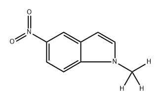 1-(Methyl-d3)-5-nitro-1H-indole 结构式