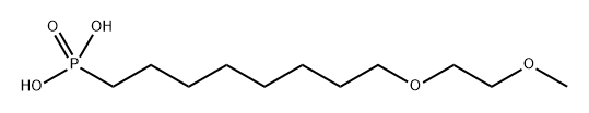 m-PEG2-(CH2)6-Phosphonic acid 化学構造式