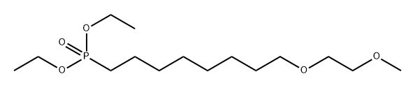 甲基-二聚乙二醇-C6-膦酸乙酯 结构式
