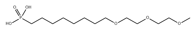 甲基-三聚乙二醇-膦酸 结构式