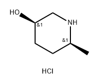(3R,6S)-6-甲基哌啶-3-醇盐酸, 2227198-81-2, 结构式