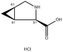 (1S,2R,5R)-3-azabicyclo[3.1.0]hexane-2-carboxylic acid hydrochloride Struktur
