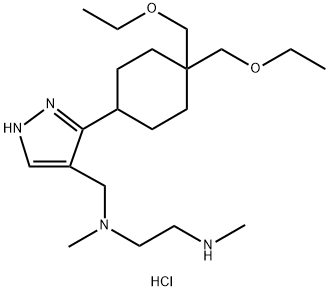 化合物GSK3368715 (EPZ019997) 3HCL 结构式