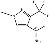 (S)-1-(1-甲基-3-(三氟甲基)-1H-吡唑-4-基)乙胺, 2227692-81-9, 结构式