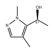 (1S)-1-(1,4-dimethyl-1H-pyrazol-5-yl)ethan-1-ol Structure