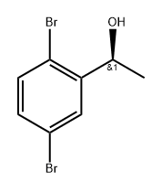 (1S)-1-(2,5-dibromophenyl)ethan-1-ol Struktur
