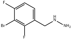 (3-bromo-2,4-difluorophenyl)methyl]hydrazine Struktur