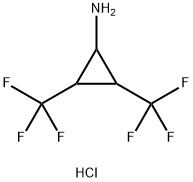 2,3-bis(trifluoromethyl)cyclopropan-1-amine hydrochloride Structure