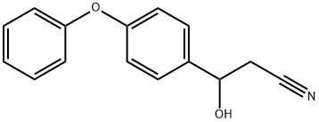 β-Hydroxy-4-phenoxybenzenepropanenitrile Structure