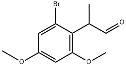 Benzeneacetaldehyde, 2-bromo-4,6-dimethoxy-α-methyl- 结构式