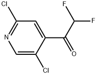 1-(2,5-Dichloropyridin-4-yl)-2,2-difluoroethanone Struktur