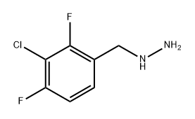 (3-chloro-2,4-difluorophenyl)methyl]hydrazine,2228839-77-6,结构式