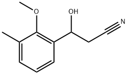 β-Hydroxy-2-methoxy-3-methylbenzenepropanenitrile,2229096-03-9,结构式