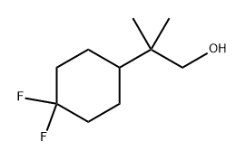 2-(4,4-difluorocyclohexyl)-2-methylpropan-1-ol Structure