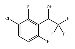 1-(3-Chloro-2,6-difluorophenyl)-2,2,2-trifluoroethanol 结构式