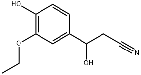 3-Ethoxy-β,4-dihydroxybenzenepropanenitrile 结构式