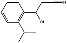 Benzenepropanenitrile, β-hydroxy-2-(1-methylethyl)- Structure