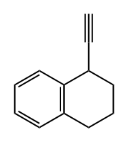 1-Ethynyl-1,2,3,4-tetrahydro-naphthalene 结构式