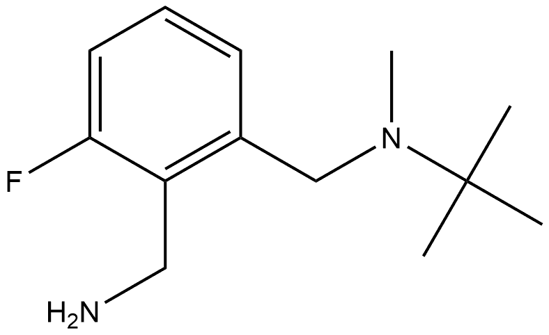 1,2-Benzenedimethanamine, N1-(1,1-dimethylethyl)-3-fluoro-N1-methyl-,2230147-60-9,结构式