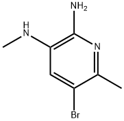 5-Bromo-N3,6-dimethylpyridine-2,3-diamine Structure