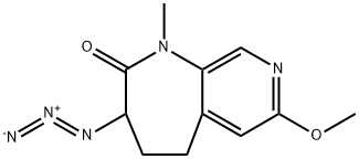2H-Pyrido[3,4-b]azepin-2-one, 3-azido-1,3,4,5-tetrahydro-7-methoxy-1-methyl- 结构式