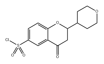 4-Oxo-2-(tetrahydro-2H-pyran-4-yl)chroman-6-sulfonyl chloride Structure