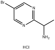 1-(5-溴嘧啶-2-基0乙烷-1-胺盐酸盐, 2230803-20-8, 结构式