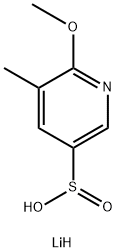 lithium(1+) ion 6-methoxy-5-methylpyridine-3-sulfinate 结构式